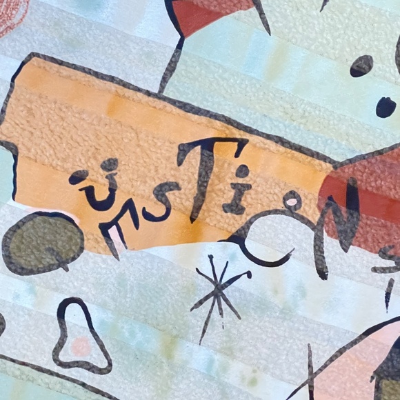 Vintage Made in Italy Polyester Abstract Scarf 34" x 35" - Picture 8 of 10